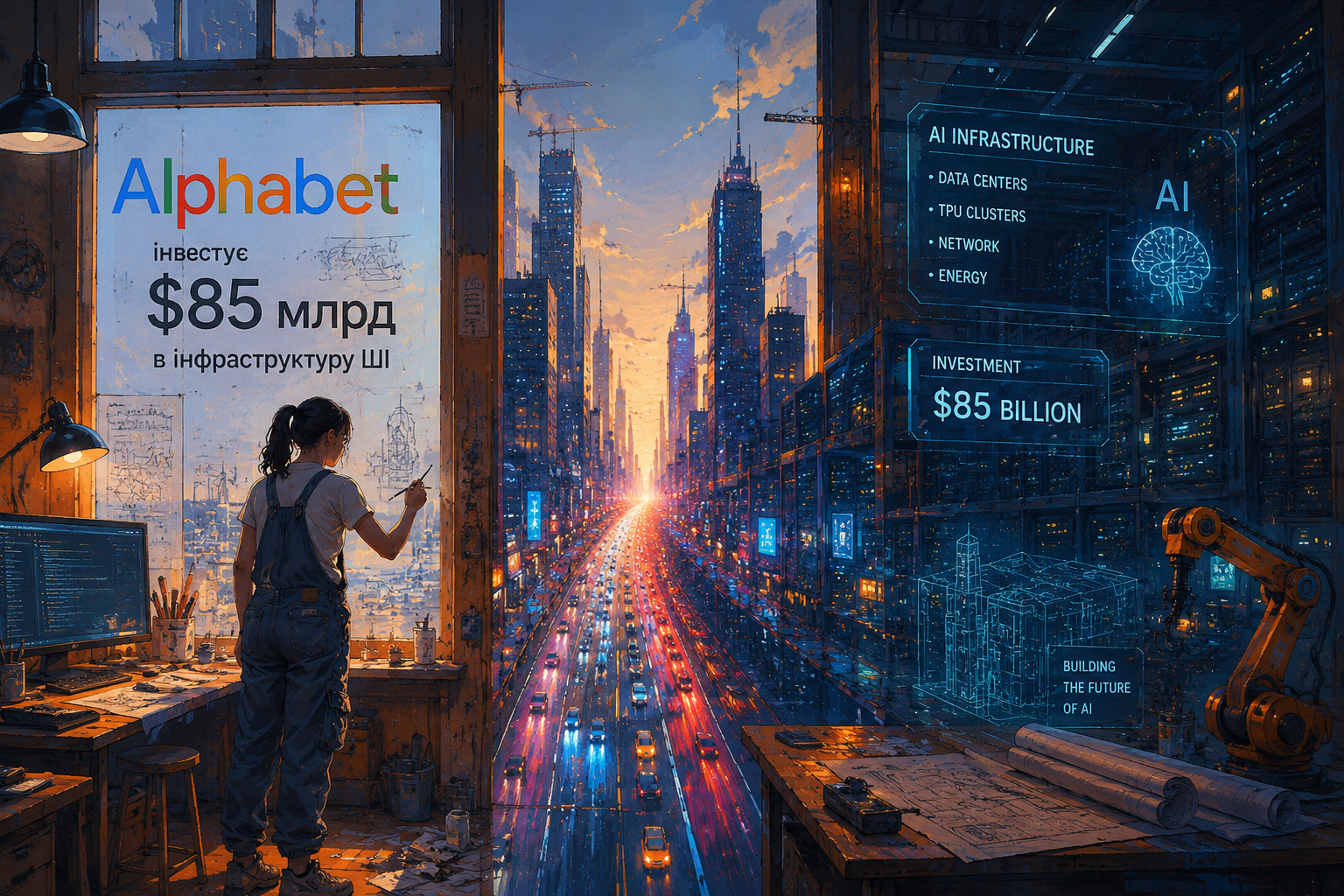 Alphabet інвестує $85 млрд в інфраструктуру ШІ